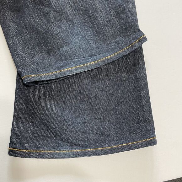 True Religion Jeans Women’s 29 Dark Wash Blue Denim STRAIGHT World Tour Stretch - Picture 7 of 10